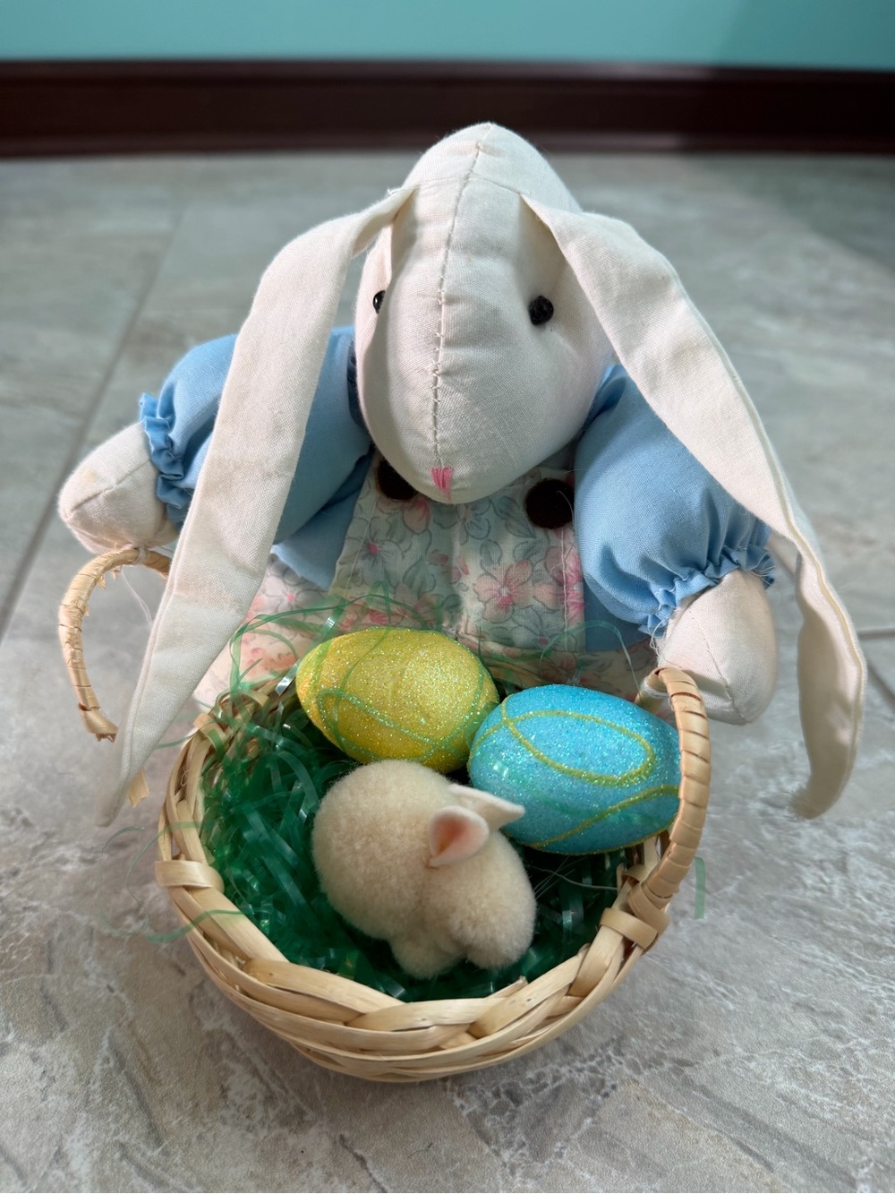 Albert E. Price Vintage Fabric Easter Bunny